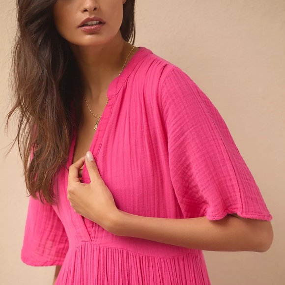 Anthropologie | Dresses | Anthropologie The Kallie Flowy Tunic Dress |  Poshmark